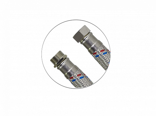 Гибкий шланг ГИГАНТ 60 см прямой 1" н.р.-в.р. TIM