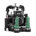 Стандартизированная напорная установка для отвода сточных вод с системой сепарации твердых веществ Wilo EMUport CORE 50.2-8B