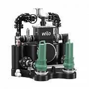 Стандартизированная напорная установка для отвода сточных вод с системой сепарации твердых веществ Wilo EMUport CORE 50.2-8B