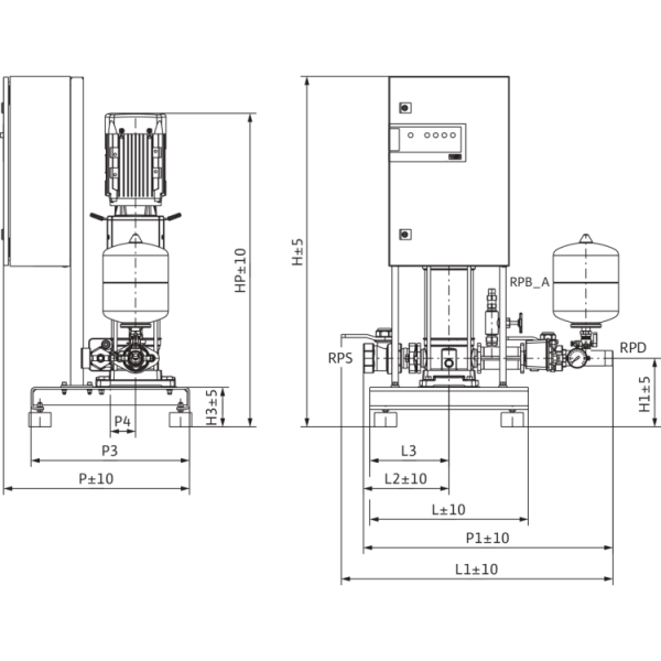 Насосная станция Wilo FLA-1 Helix V 1605 PN10