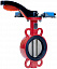 Дисковый поворотный затвор с алюминиевой рукояткой REON  тип RSV84RED-KB DN 80 в комплекте с концевыми выключателями