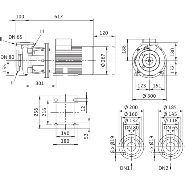 Блочный насос Wilo CronoBloc-BL 65/130-5,5/2