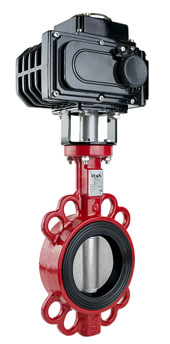 Дисковый поворотный затвор REON тип RSV84RED DN 50 с электроприводом  380 В