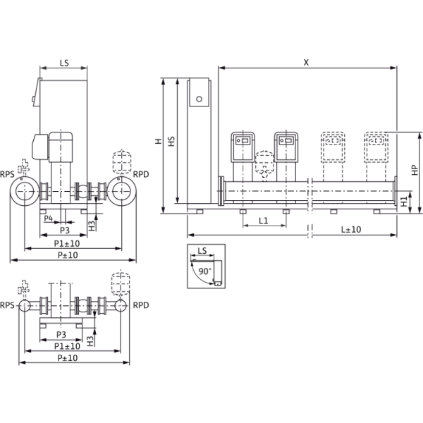 Насосная станция Wilo SiBoost Smart 4 Helix EXCEL 208