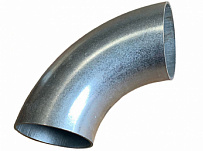 Отвод Ду 150 (6") стальной оцинкованный, крутоизогнутый (для труб с наружным диаметром 159 мм)