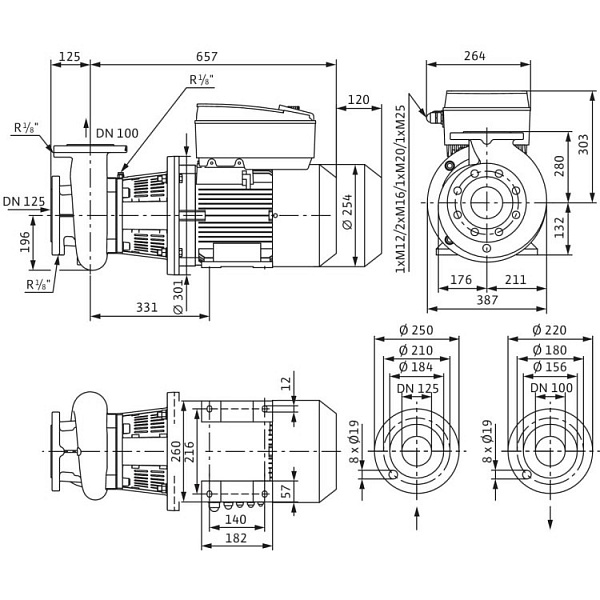 Блочный насос Wilo BL-E100/200-5,5/4