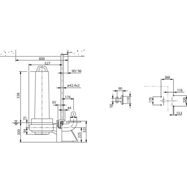 Фекальный насос Wilo EMU FA 10.41-193E + T 17-4/8HEx