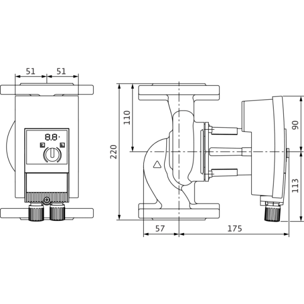 Циркуляционный насос Wilo Yonos MAXO 40/0,5-4