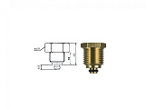 Термоманометр аксиальный 16 бар TIM 1/2" н.р., Ø корпуса=63 мм, t=0...120°С