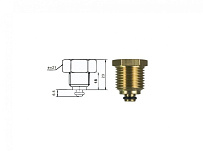 Термоманометр аксиальный 16 бар TIM 1/2" н.р., Ø корпуса=63 мм, t=0...120°С