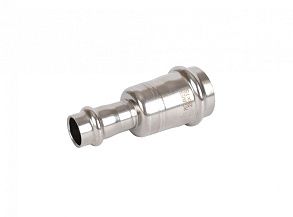 Пресс-переход двухраструбный 22 х 18 (нержавеющая сталь) ROMMER