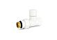 Клапан запорный радиаторный прямой 1/2" н.р.-в.р. Varmega БЕЛЫЙ VMDV04-110404