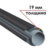 Трубка K-FLEX 19x160-1 ST IC CLAD BK