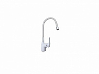 Смеситель для кухни FRAP F4453-03 с гибким изливом, цвет: хром-белый