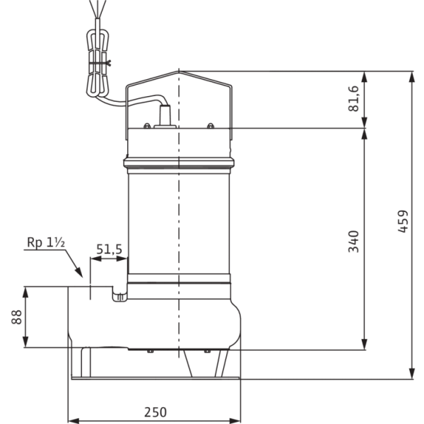 Погружной насос для сточных вод Wilo Drain STS 40/10 (3~400 В)