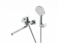 Смеситель для ванны с душем RAGLO R03.22 с поворотным изливом 379 мм, цвет: хром