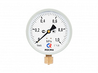 Манометр ТМ-510Р.00 (0-1,6МПа) (д100мм) М20х1,5.М2 радиальный кл.1,5 РОСМА