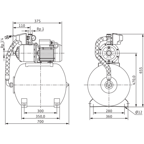 Насосная станция Wilo HMP 603-DM-2