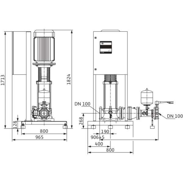 Насосная станция Wilo CO-1 MVI 7006/2/ER(SD)-PN25-EB-R