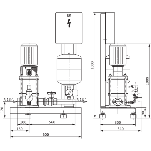 Насосная станция Wilo Economy CO-1 MVI 810/ER (PN 16)
