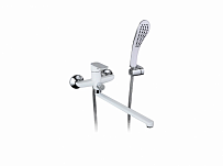 Смеситель для ванны GAPPO G2248 (Noar) с коротким поворотным изливом, цвет: хром-белый