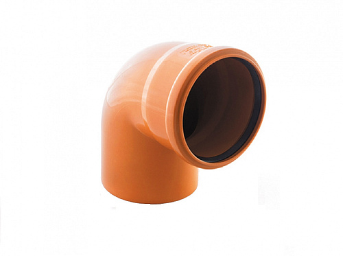 Отвод 200 (90°) для наружной канализации РосТурПласт "Стандарт"