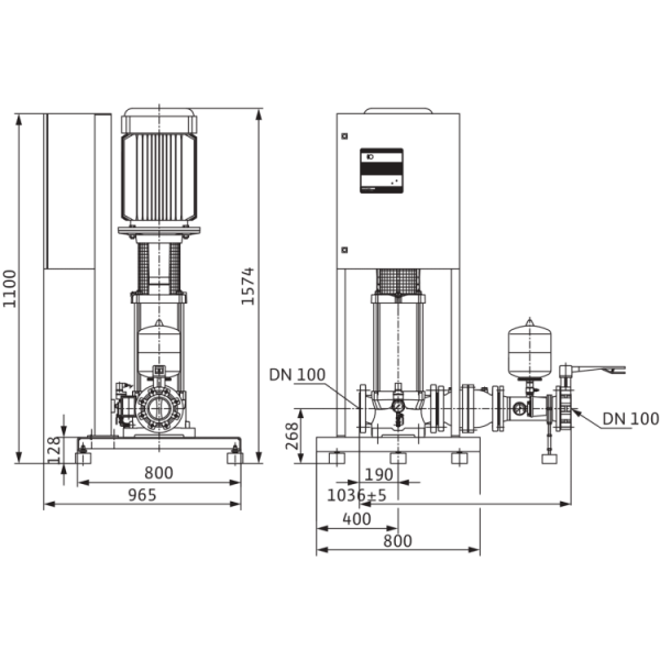 Насосная станция Wilo CO-1 MVI 7004/ER(SD)-EB-R