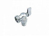 Кран угловой шаровой Valogin 1/2"н.р.*3/4"н.р. (ручка флажок)