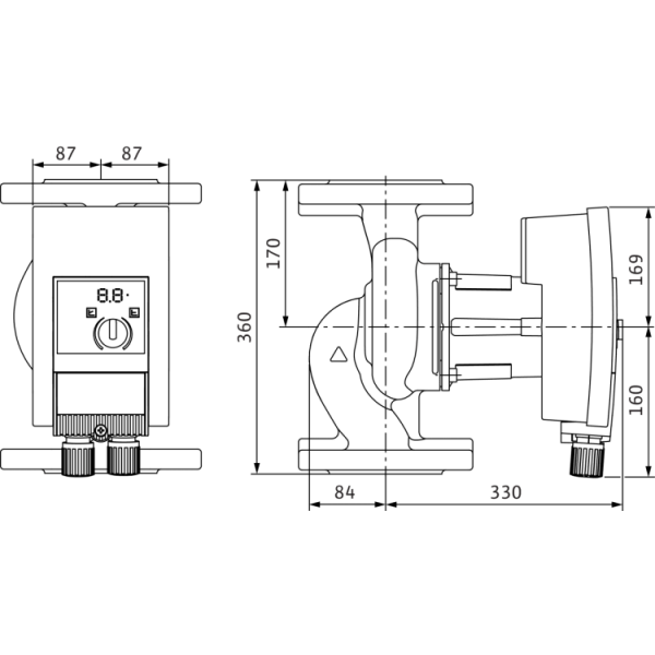 Циркуляционный насос Wilo YONOS MAXO 80/0,5-6 PN6