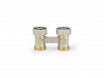 Узел нижнего подключения радиатора Varmega 3/4" НР-ВР прямой, для двухтрубных систем