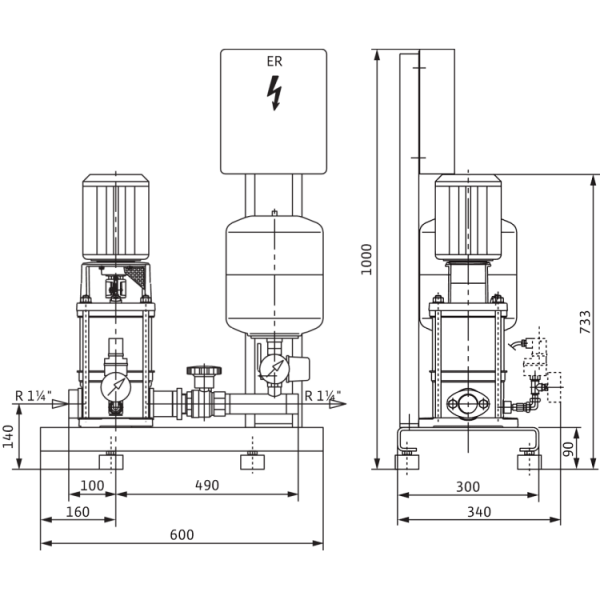 Насосная станция Wilo Economy CO-1 MVI 207/ER (PN 10)