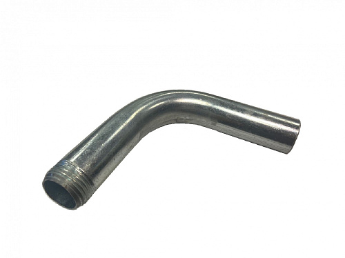 Отвод Ду 25 (1") стальной оцинкованный под приварку, с 1 резьбой (для труб с наружным диаметром 32 мм)