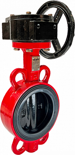 Дисковый поворотный затворс редуктором REON тип RSV83RED DN  125 PN 16