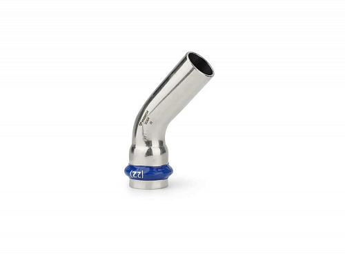 Пресс-угол 45° однораструбный 18 (нержавеющая сталь) Varmega