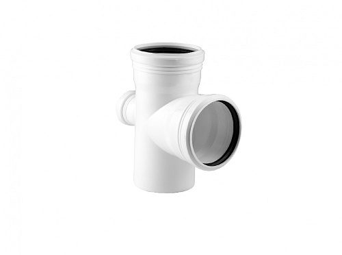 Крестовина одноплоскостная 110/110/50 (87.5°) для малошумной внутренней канализации RTP