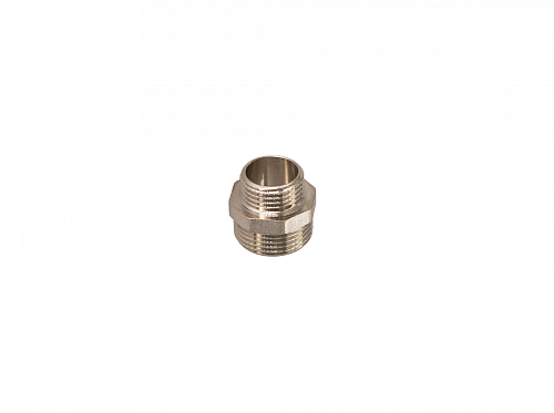 Ниппель переходной 3/8" н.р. х 1/2" н.р. TIM никелированный