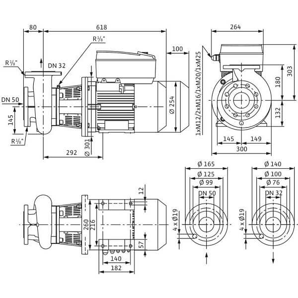 Блочный насос Wilo BL-E32/210-7,5/2