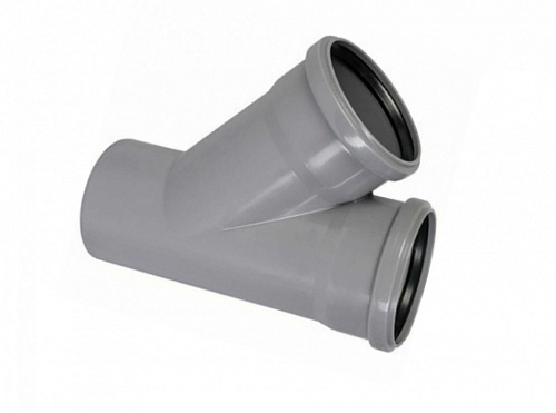 Тройник 110/110 (45°) для внутренней канализации HTEA Ostendorf