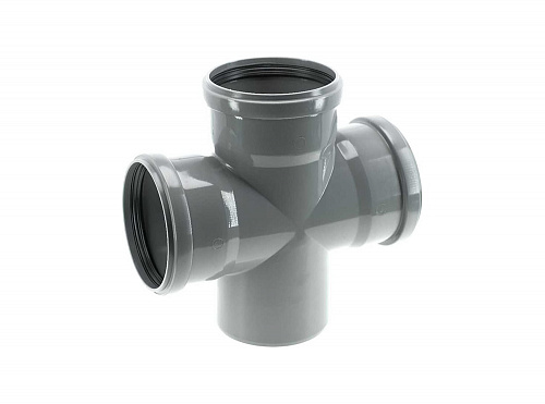 Крестовина одноплоскостная 110/110/110 (87°) для внутренней канализации Ostendorf
