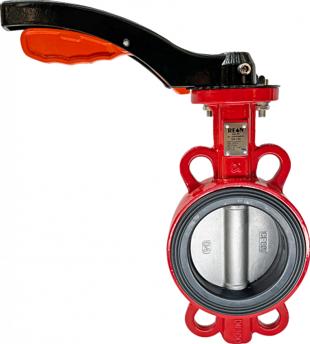 Дисковый поворотный затвор с алюминиевой рукояткой REON тип RSV84RED DN 250 PN 16
