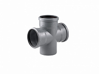 Крестовина одноплоскостная 110/110/110 (87.5°) для внутренней канализации РосТурПласт