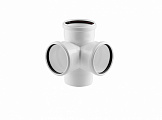 Крестовина двухплоскостная 110/110/110 (87.5°) для малошумной внутренней канализации RTP