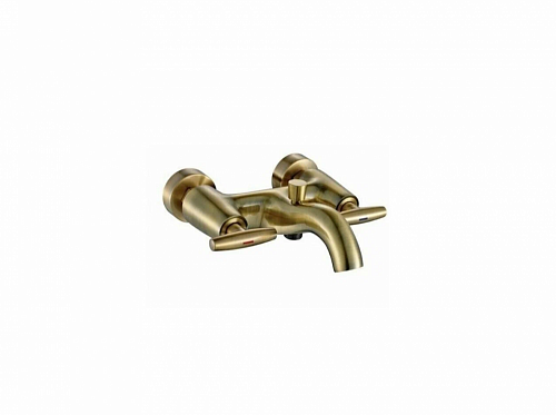 Смеситель для ванны GAPPO G3031-4 (Muca) двухвентильный с коротким изливом, цвет: бронза