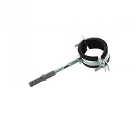 Хомут для труб 1 1/2" (47-52) STOUT (комплект: хомут, шпилька шуруп, дюбель пластиковый)