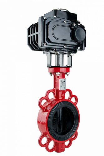 Дисковый поворотный затвор REON тип RSV81RED DN 40 с электроприводом 220 В