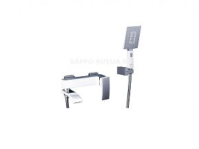 Смеситель для ванны GAPPO G3207-8 (Jacob) с коротким поворотным изливом, цвет: хром-белый