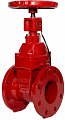 Задвижка чугунная с обрезиненным клином REON тип RSV62, DN 100 PN16 с индикатором положения и концевыми выключателями