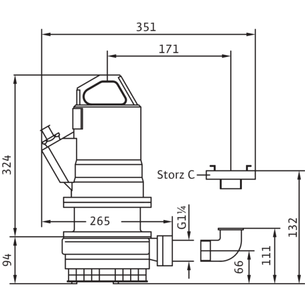 Фекальный насос Wilo EMU KS 6 Ex DMS