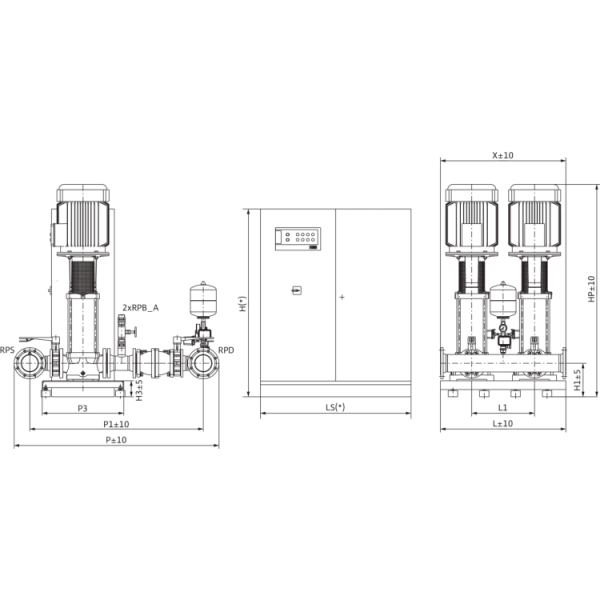 Насосная станция Wilo FLA-2 MVI 7005 PN16