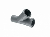 Тройник 50/50 (45°) для внутренней канализации HTEA Ostendorf